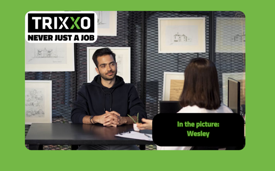 Wesley al 5 jaar succesvol aan de slag via TRIXXO: “Ik voel me altijd serieus genomen”